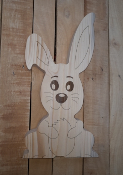 Easter bunny from wood