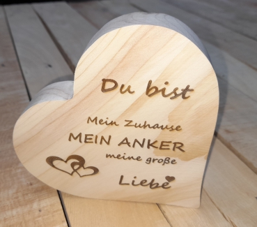 Herz mit Spruch