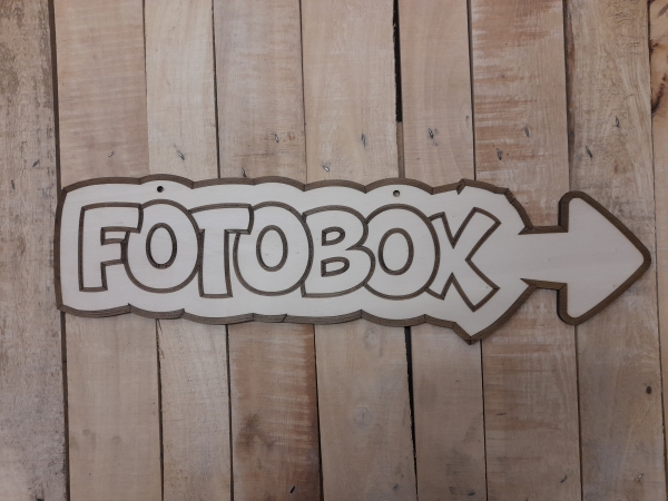 Fotobox Schild