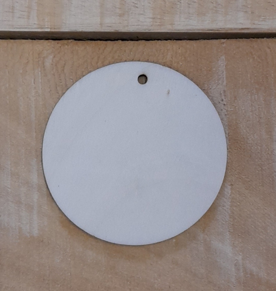 Wooden disc with hole Round
