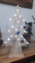 Christmas tree lit