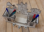 Pencil box knight castle with personalization